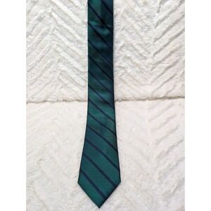 Tommy Hilfiger Men's Tie  Blue And GreenStriped Woven Silk